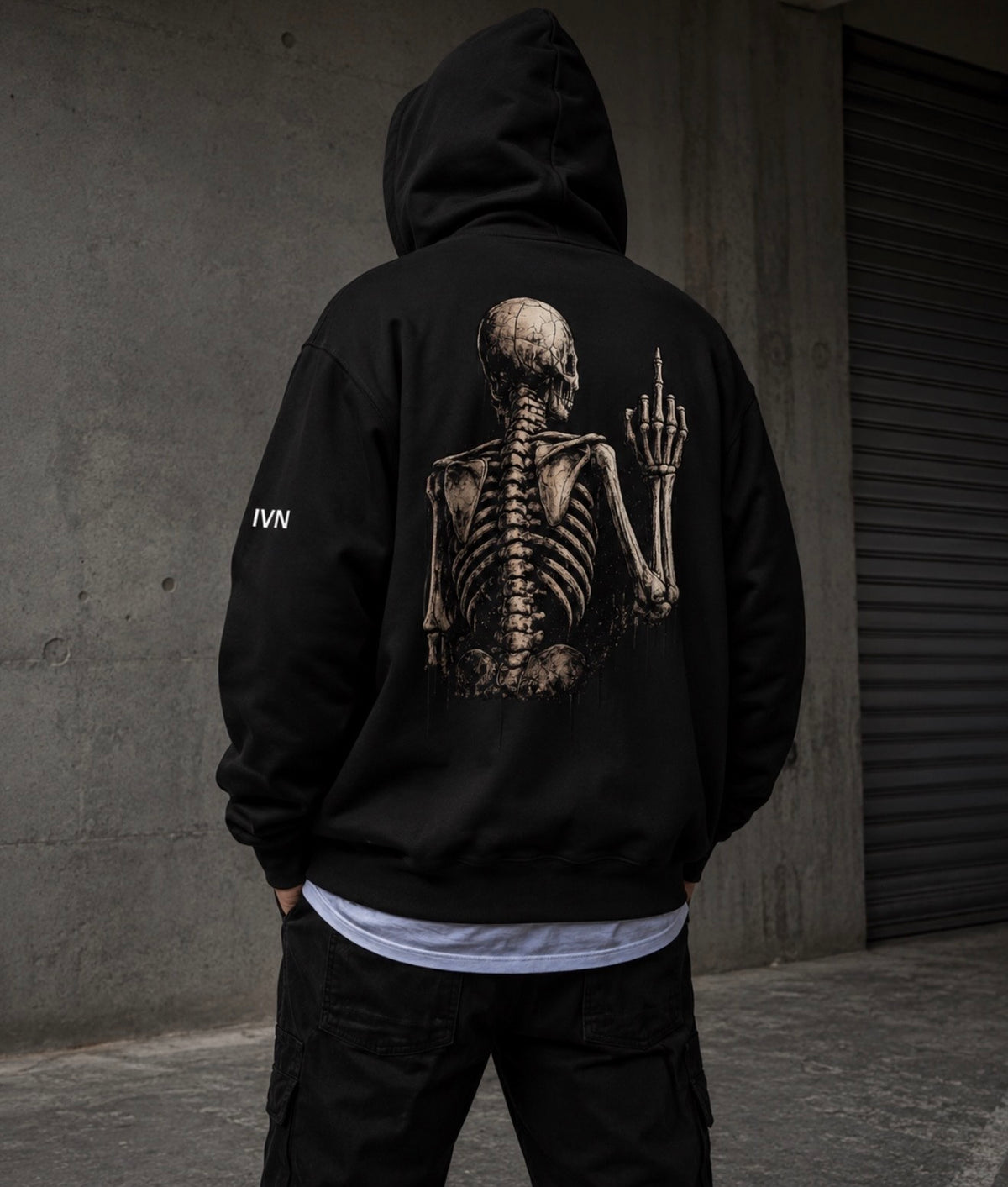 IVN Atelier Fuck The Haters hoodie with bold text design, casual fit, and comfortable fabric, perfect for streetwear style.