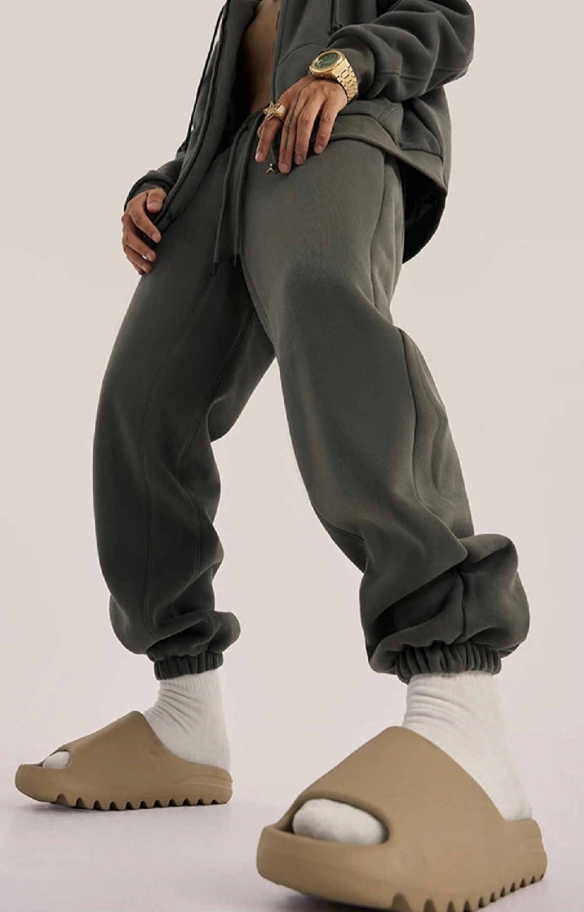 Sweatpants Solid Color Loose.