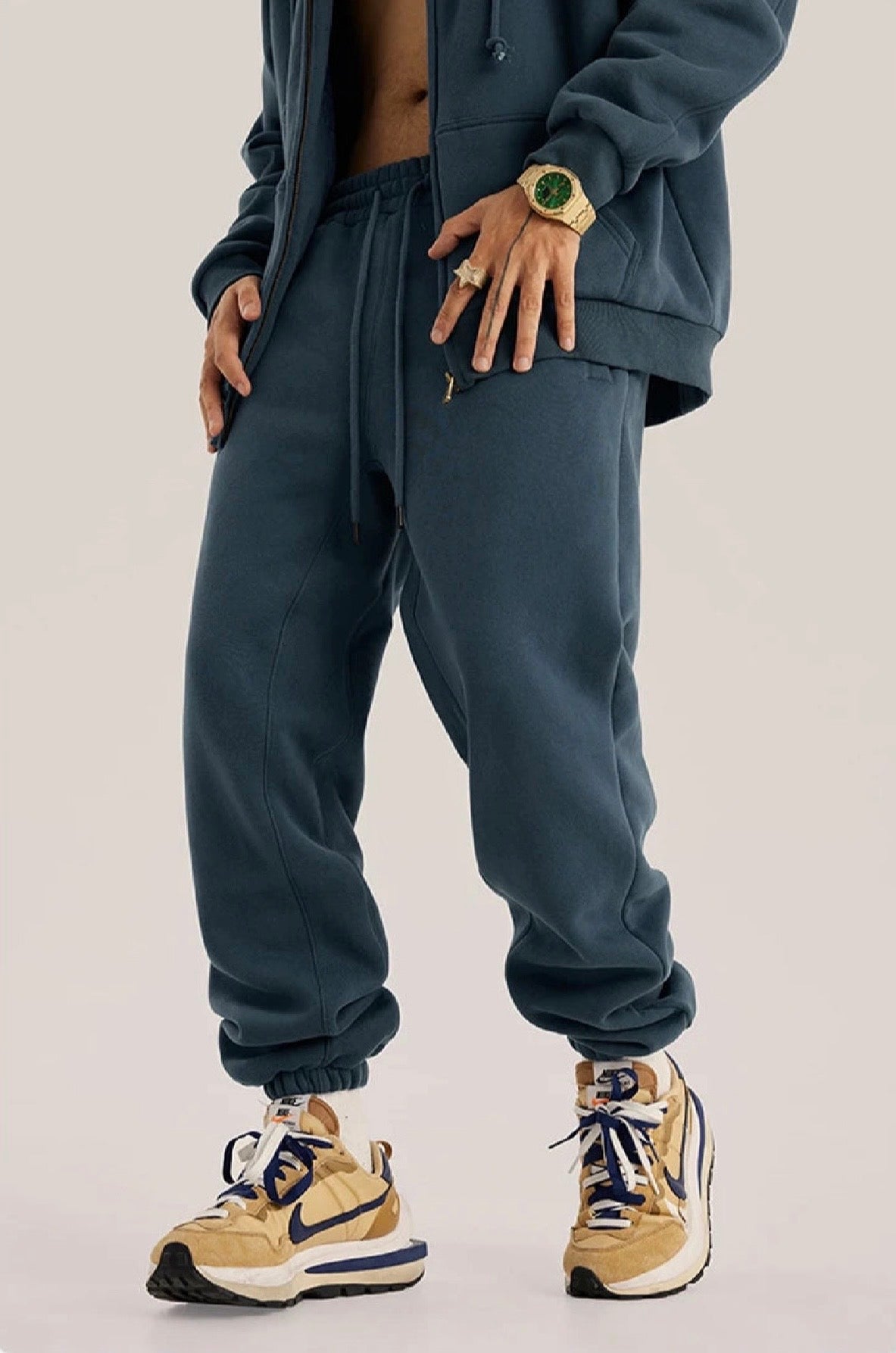 Sweatpants Solid Color Loose.