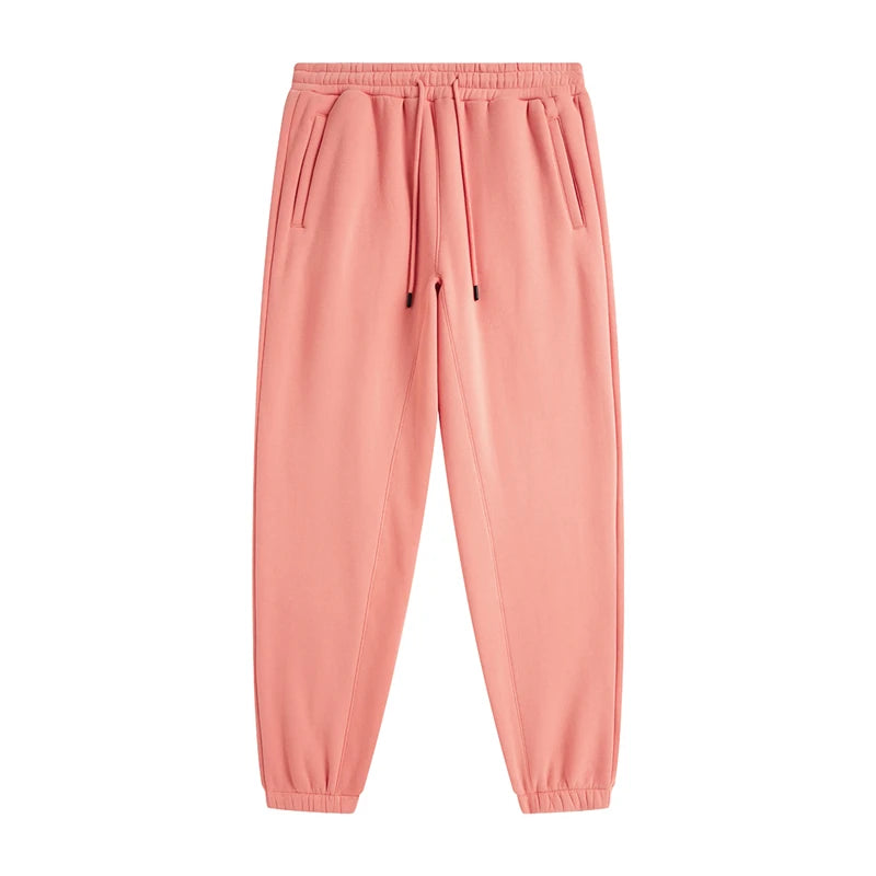 IVN Atelier solid color loose sweatpants displayed on a model, showcasing comfortable fit and casual style.