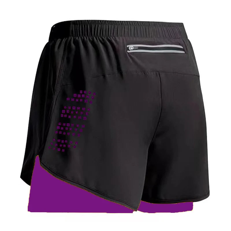 Running Shorts Gym Sports Shorts 2 In 1 Quick Dry Workout Training Gym Fitness Jogging Men Shorts