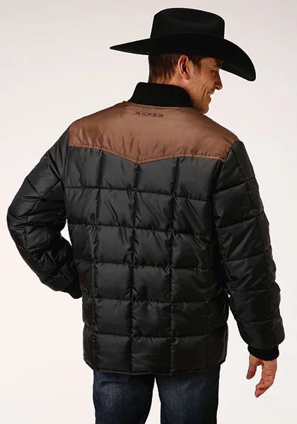 Roper 1473 Poly Filled (Brown/Black) - Men's Jacket