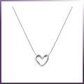 Collar de corazón de moda