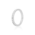 2mm Moissanite Eternity Ring in 925 Sterling Silver
