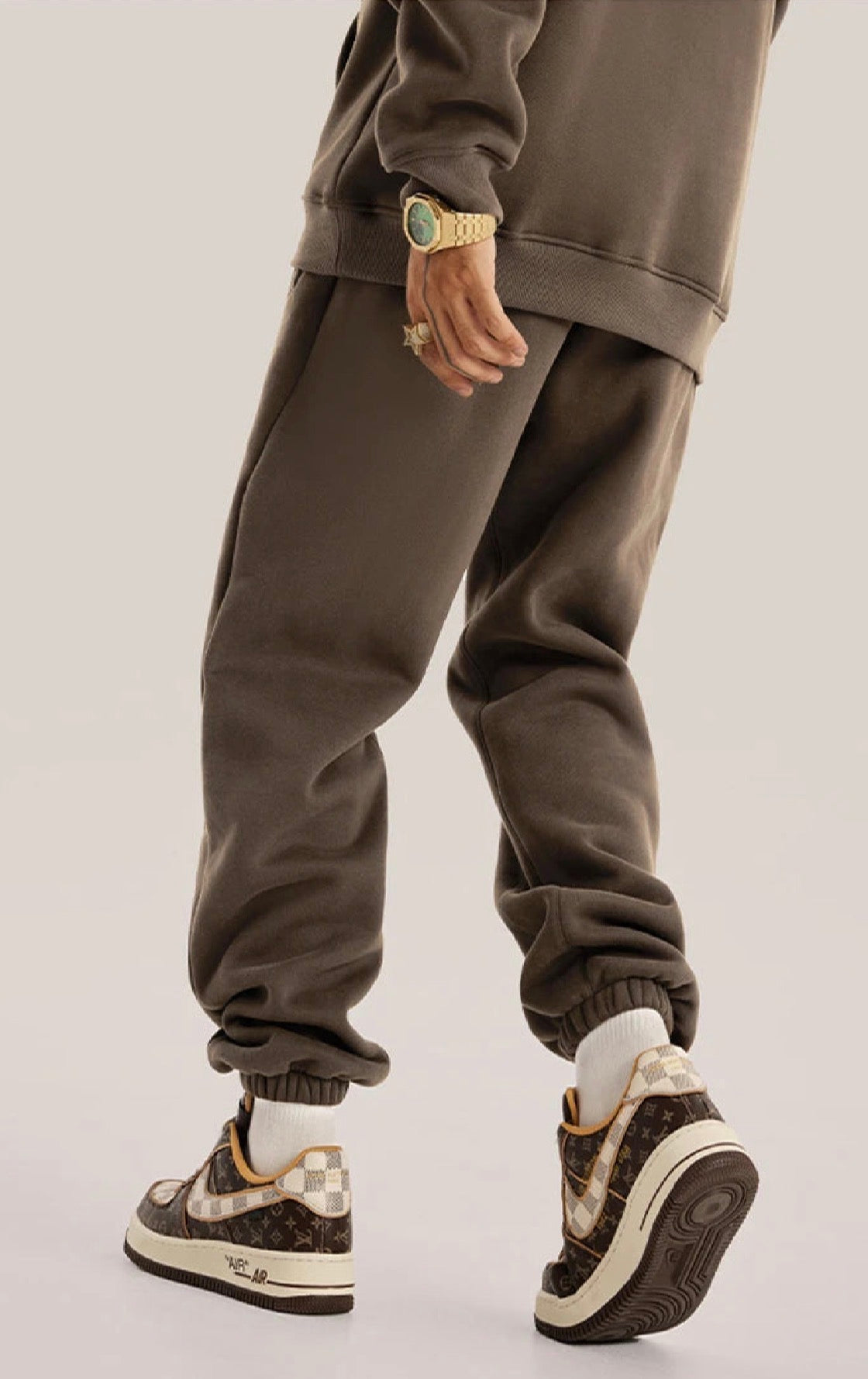 Sweatpants Solid Color Loose