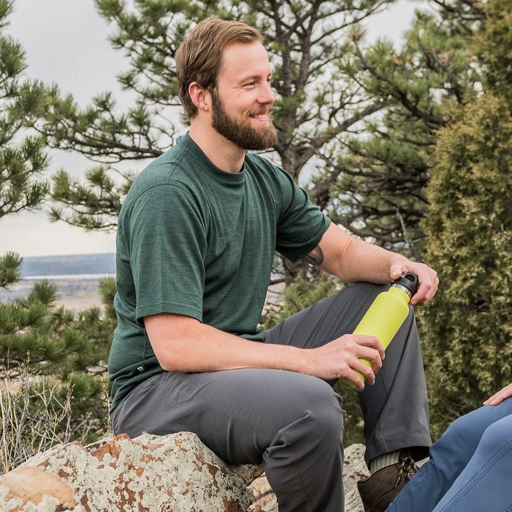Lightweight - Algonquin Men's Wool T Shirt Crew 100% Merino Wool