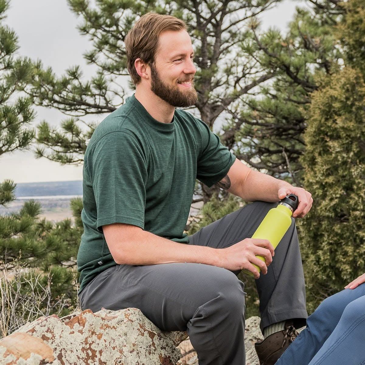 Lightweight - Algonquin Men's Wool T Shirt Crew 100% Merino Wool