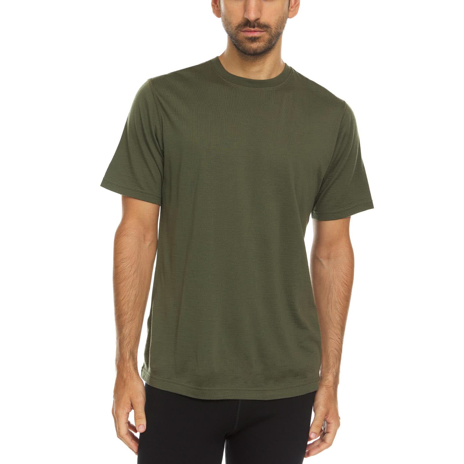 Lightweight - Algonquin Men's Wool T Shirt Crew 100% Merino Wool
