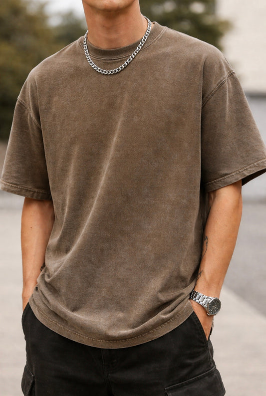 T-Shirt Men/Women Cotton Multicolors Oversized Acid Washed T-shirt