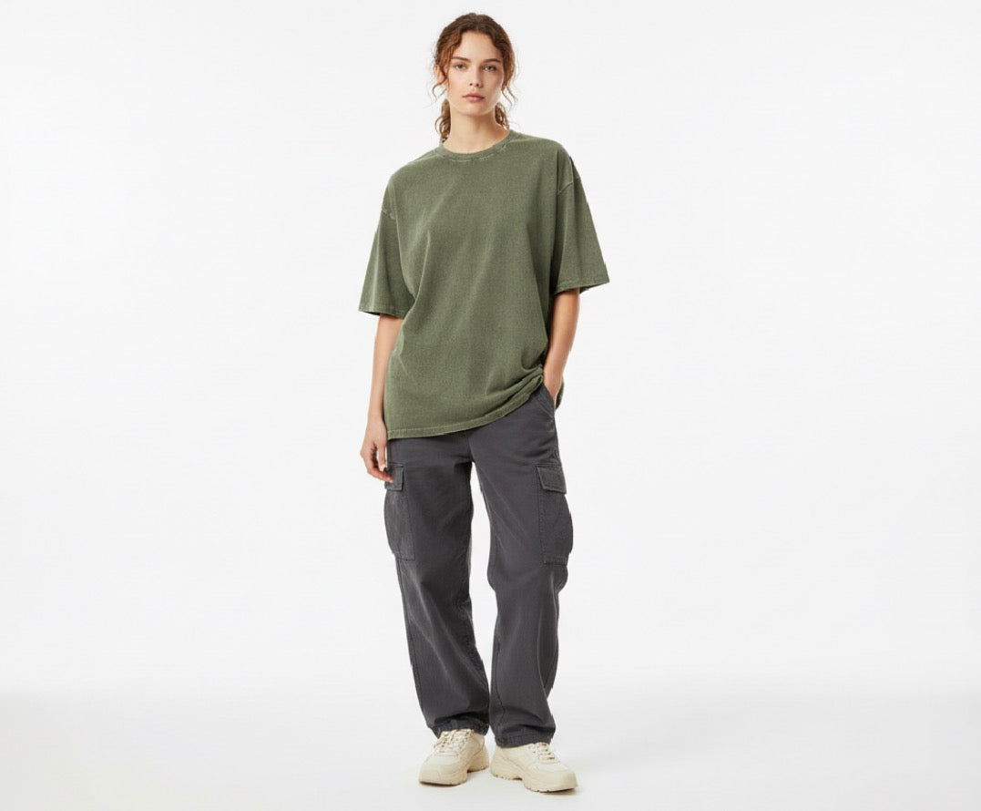T-Shirt Men/Women Cotton Multicolors Oversized Acid Washed T-shirt