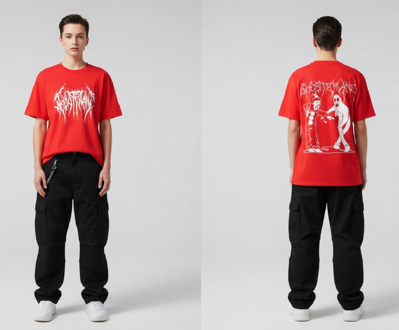 Phantom Riot Tee- Loose streetwear Graphic Shirt
