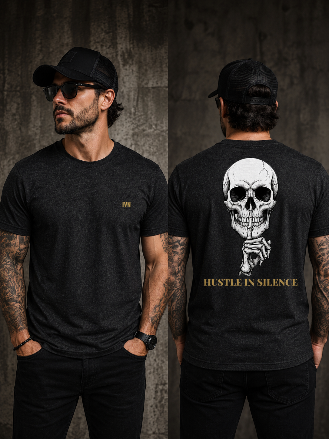 T-shirt HUSTLE IN SILENCE