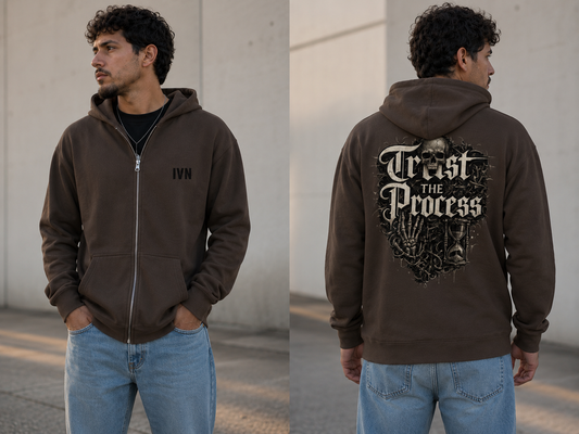Trust The Process Fleece Zip Hoodie