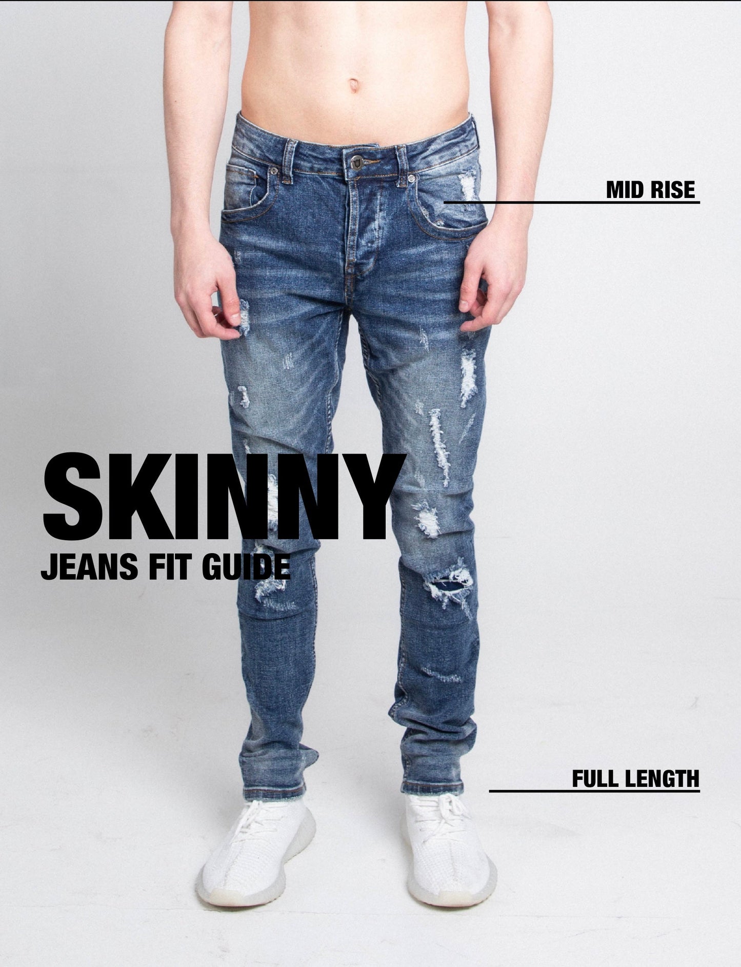 A406 JEANS SKINNY DÉCONTRACTÉS 