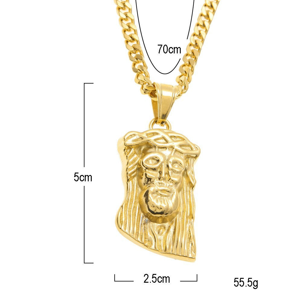 Collar con colgante de ángel alado estilo hip hop