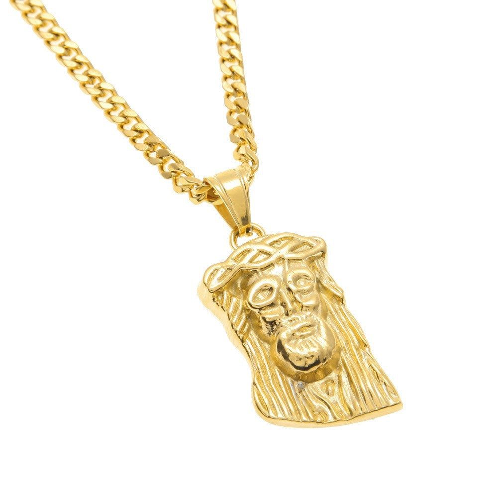 Collar con colgante de ángel alado estilo hip hop