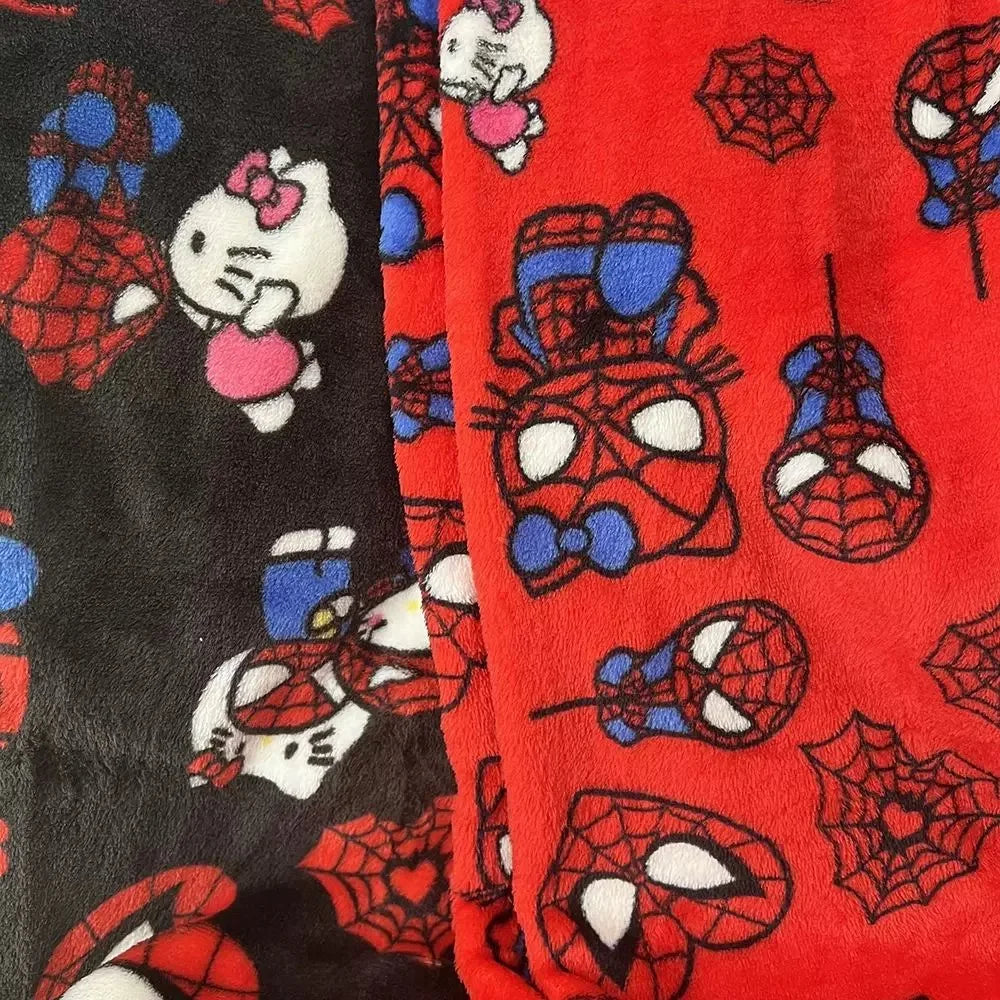 Hello Kitty SpiderMan Sleeping Pants Anime Pajama Pants
