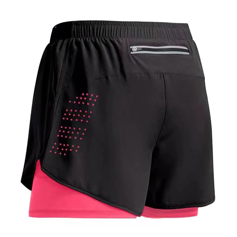 Running Shorts Gym Sports Shorts 2 In 1 Quick Dry Workout Training Gym Fitness Jogging Men Shorts