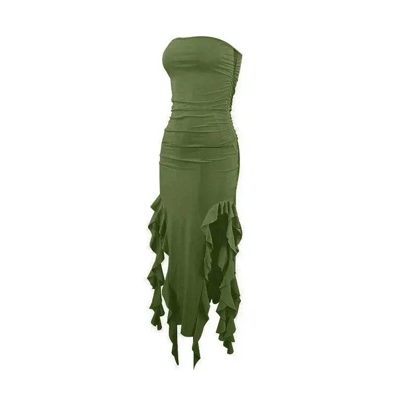 Long Dresses For Women Slit Sexy Bodycon Sleeveless Jellyfish Dress