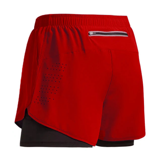 Running Shorts Gym Sports Shorts 2 In 1 Quick Dry Workout Training Gym Fitness Jogging Men Shorts