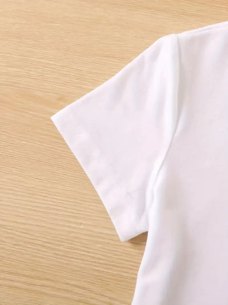 Camiseta de manga corta con estampado de leopardo y latidos de corazón estilo años 90 para mujer. Estilo Harajuku.