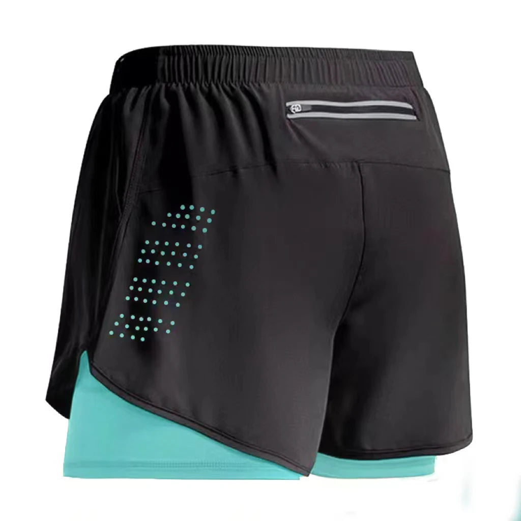 Running Shorts Gym Sports Shorts 2 In 1 Quick Dry Workout Training Gym Fitness Jogging Men Shorts