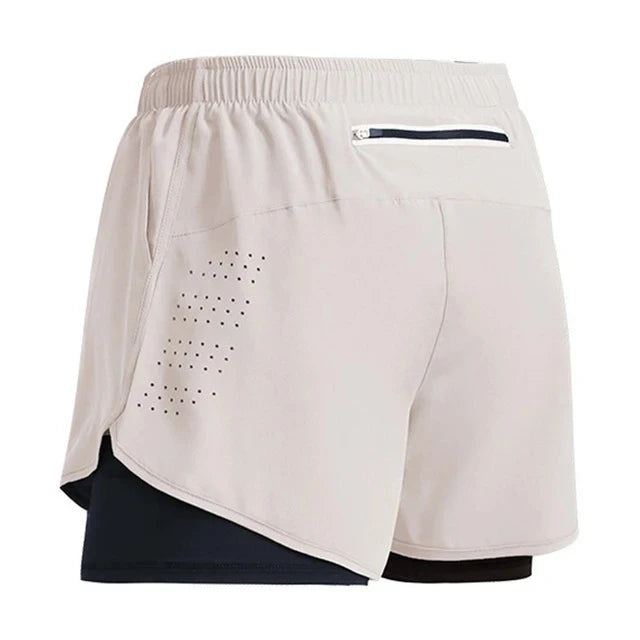Running Shorts Gym Sports Shorts 2 In 1 Quick Dry Workout Training Gym Fitness Jogging Men Shorts