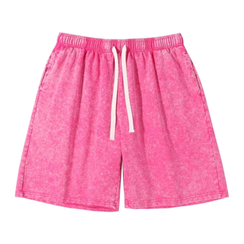 Acid washed Men/Women Cotton Shorts