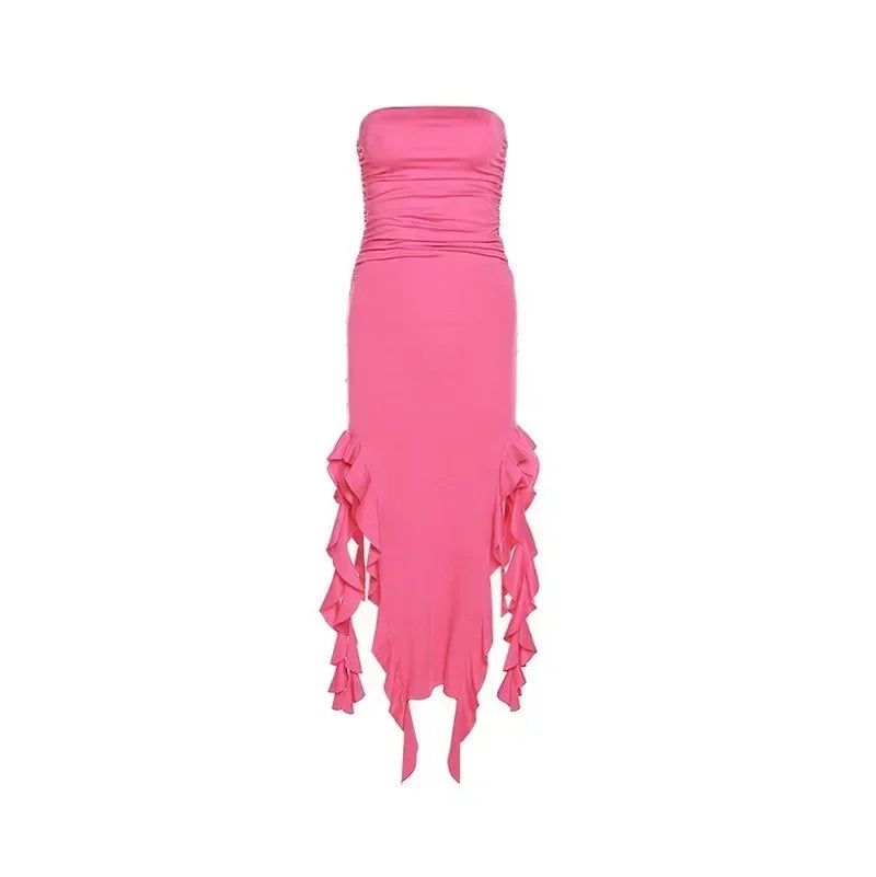 Long Dresses For Women Slit Sexy Bodycon Sleeveless Jellyfish Dress
