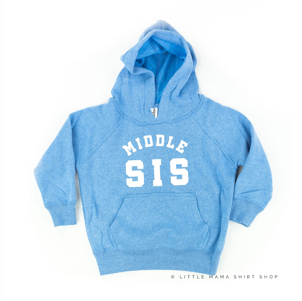 Varsity 'Sis' Sibling Tees - (Choose Your Role) - Child Hoodie
