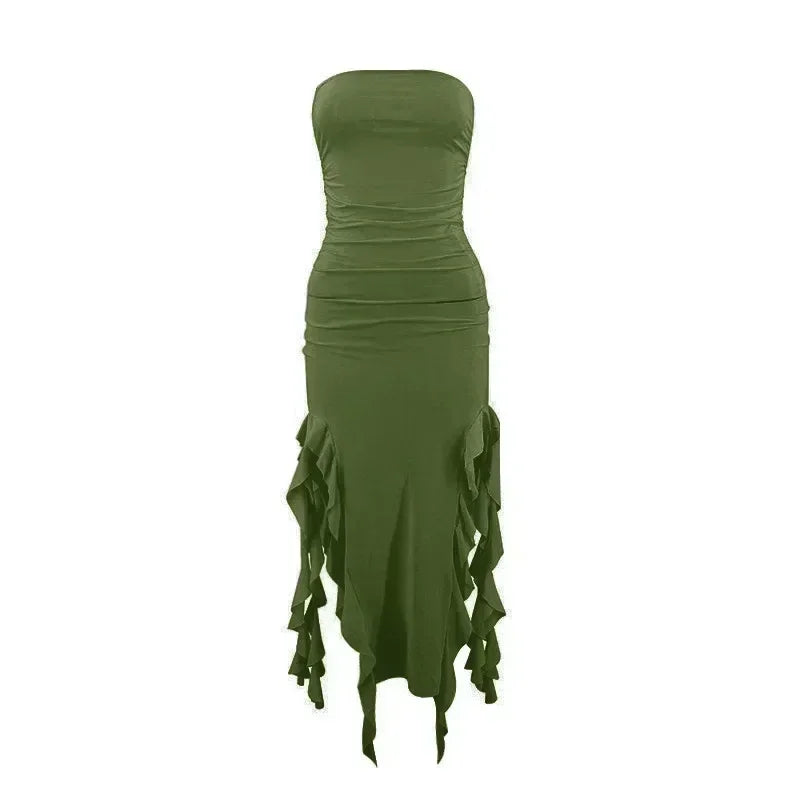 Long Dresses For Women Slit Sexy Bodycon Sleeveless Jellyfish Dress