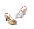 Dimensional Bow Slingback Heels by EY Boutique