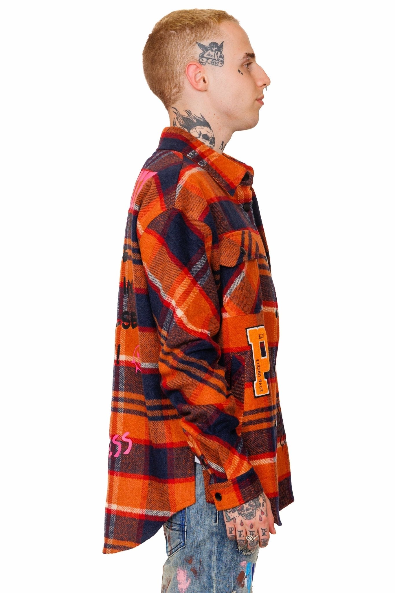 WATCHET Men's premium heavy flannel jacket type shirt