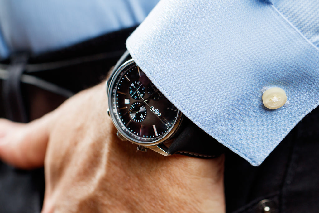 Gray Retro Chronograph