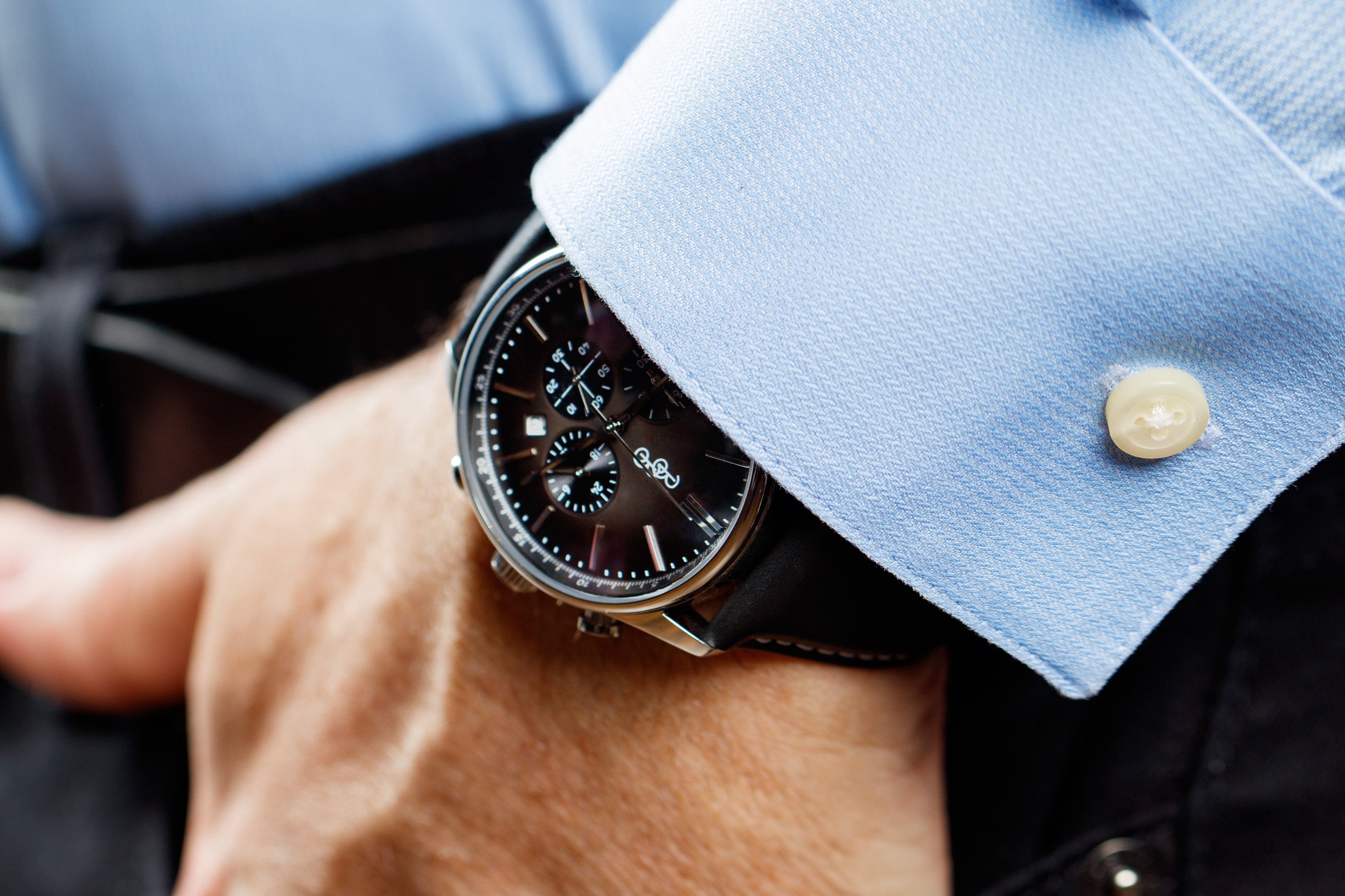 Gray Retro Chronograph