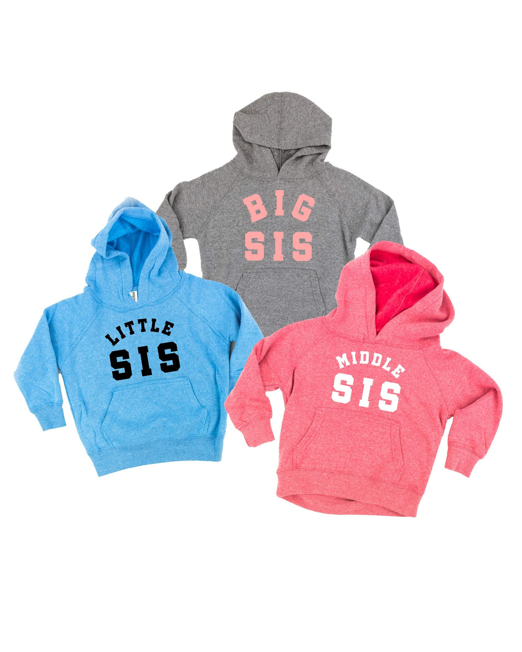 Varsity 'Sis' Sibling Tees - (Choose Your Role) - Child Hoodie